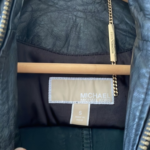 Michael Kors leather biker jacket - Picture 5 of 8